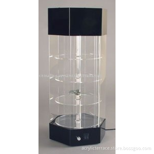 custom plexiglass 4 lier showcase holder stand